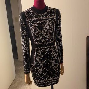 Spandex black night dress in size small